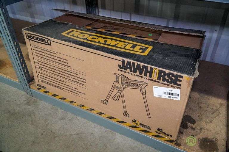 Rockwell RK9000 Jaw Horse Clamping and Holding Work Station Roller