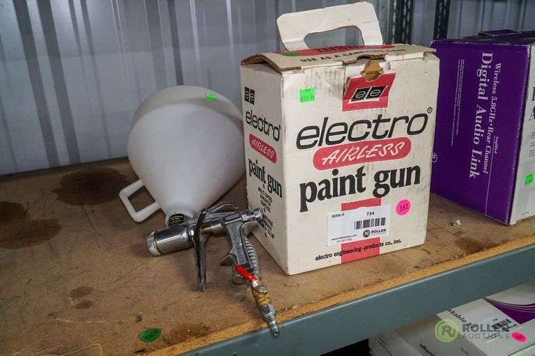 Electro Airless Paint Gun and Texture Gun Roller Auctions