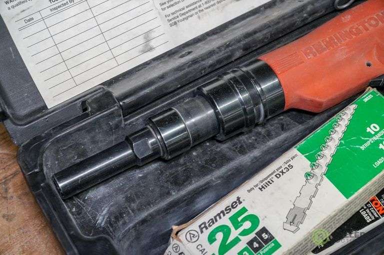 Remington Low Velocity Power Actuated Fastening Tool Roller Auctions