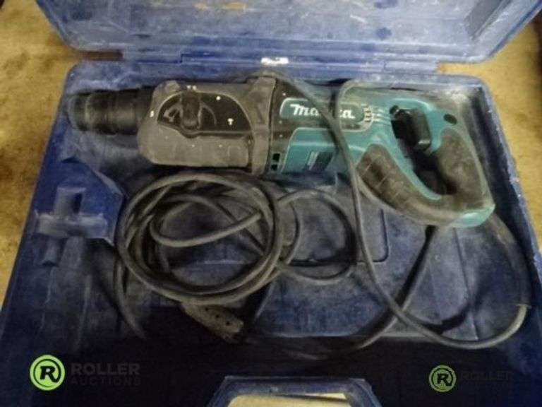 Makita HR2475 Hammer Drill With Case Roller Auctions