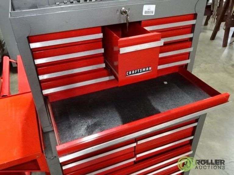 Craftsman 8Drawer Toolbox on Casters With 10Drawer Top Box Roller