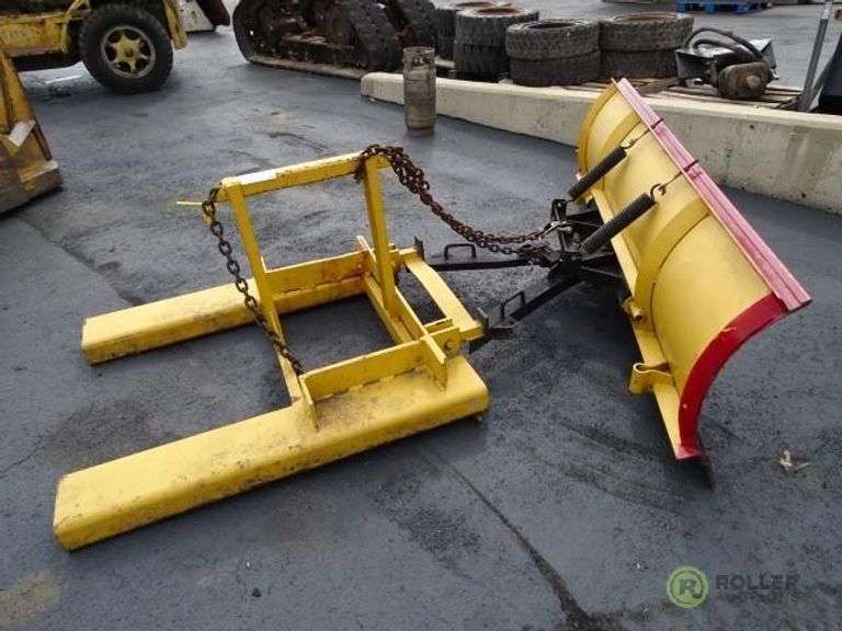 7' Snow Plow Attachment to Fit Forklift Roller Auctions
