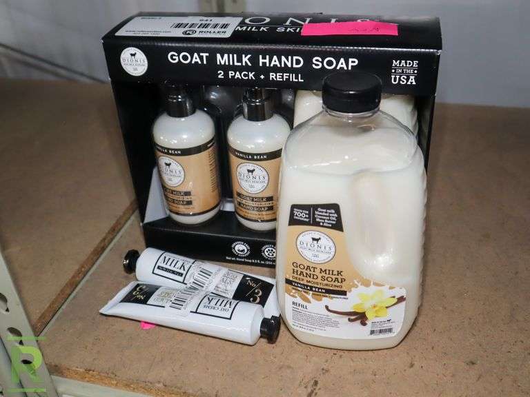 Assorted Dionis Goat Milk Hand Soaps and Cream Roller Auctions