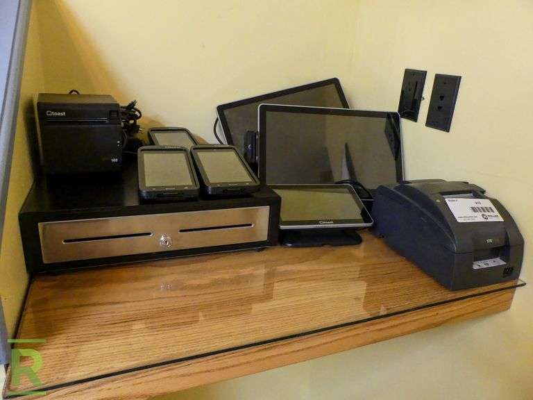 Toast POS System, (3) Screens, (3) Handheld Units, Epson Receipt