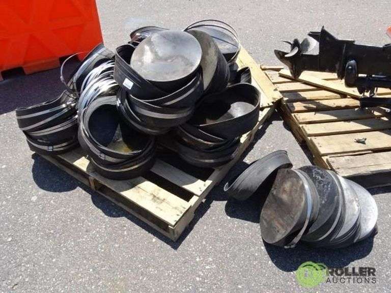 Rubber Pipe End Covers With Stainless Steel Pipe Clamps Roller Auctions
