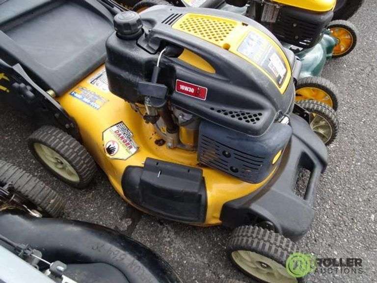 Cub Cadet Electric Start Push Mower, Gas Roller Auctions