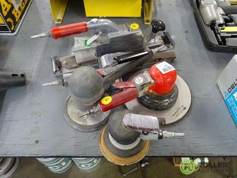 (3) DA Sanders Snap On PS 100 Hutchins Hustler Pneumatic Sander