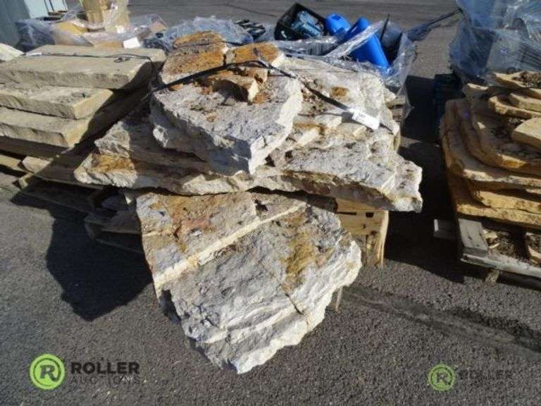 Pallet of Flagstone Landscape Rock Roller Auctions