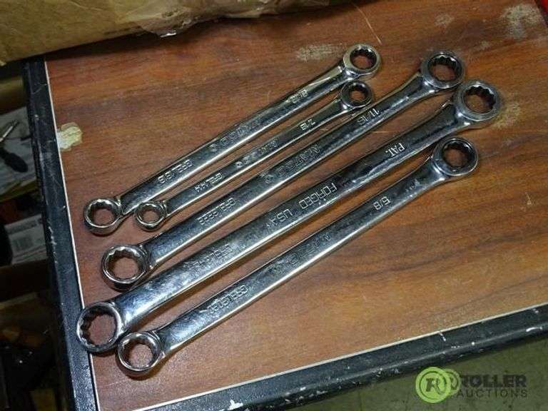 (5) Matco SAE Ratchet Box End Wrenches Roller Auctions