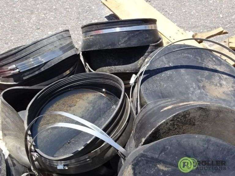 Rubber Pipe End Covers With Stainless Steel Pipe Clamps Roller Auctions