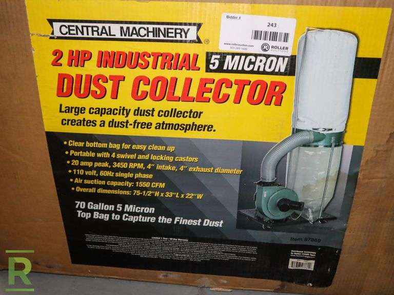 Central Machinery 97869 Dust Collector Roller Auctions