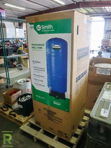 AO Smith 9G3327 Pressurized Well Tank, 86-Gallons, 100 PSI - Roller Auctions