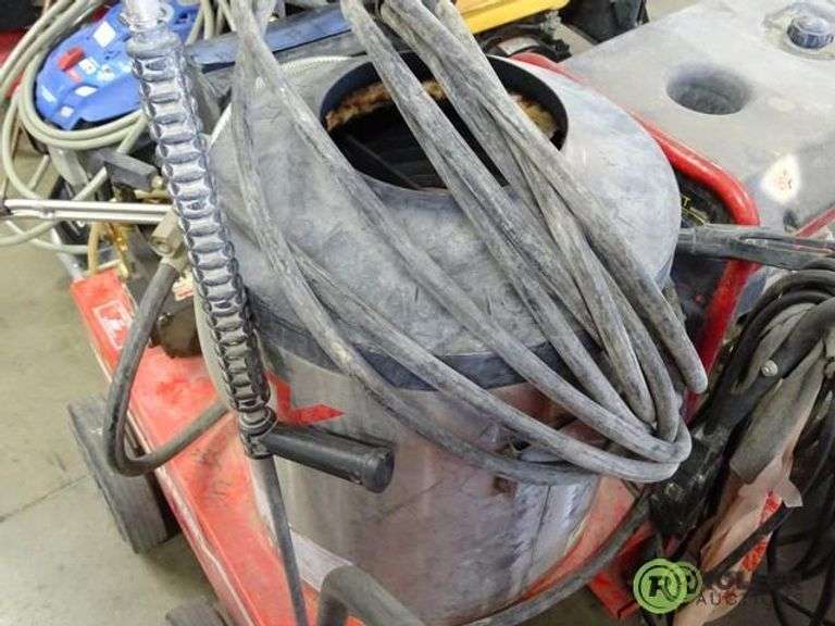 Hotsy Hot Water Pressure Washer, Gas Hose, Reel & Wand Roller Auctions