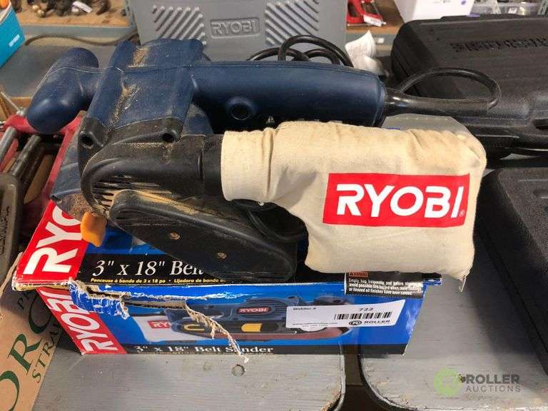 Ryobi BE3182 3in x 18in Belt Sander and Ryobi DS2000 Profile Sander