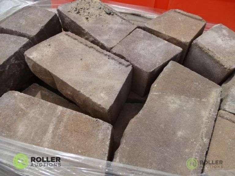 Pallet of Retaining Wall Blocks Roller Auctions