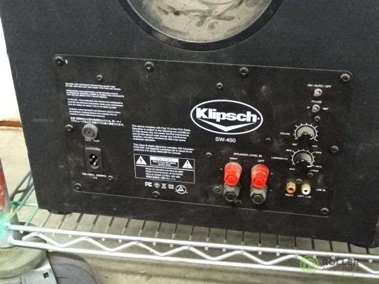 Klipsch SW450 Subwoofer Roller Auctions