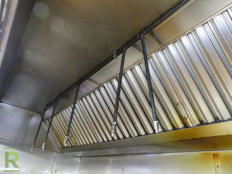 Exhaust Hood With Ansul System 2 Filters, 108" x 51" Roller Auctions