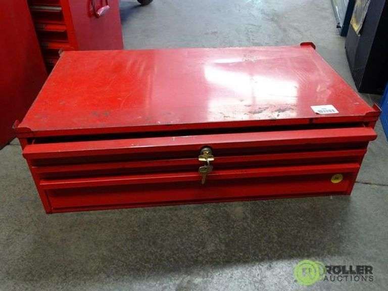 Snap On 3Drawer Toolbox With Key and Lock Roller Auctions
