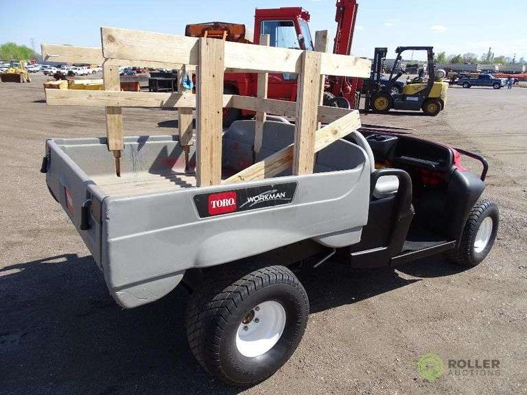 Toro Workman 2110 Truckster, Manual Dump Bed, Gas Engine, Hour Meter Reads 1536 Roller Auctions