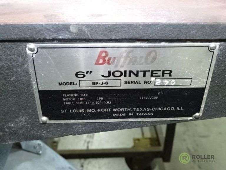 Buffalo BPJ6 6in Jointer Roller Auctions