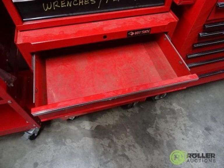 Husky 5Drawer Toolbox on Casters With 6Drawer Top Box Roller Auctions