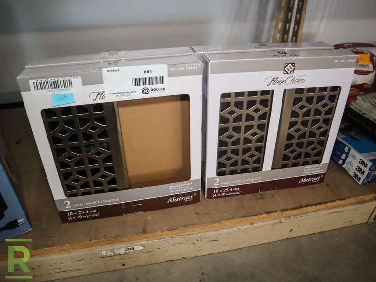 Brushed Nickel Air Vent Cover X 7 Roller Auctions