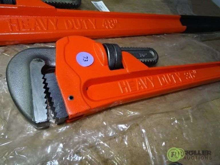 (4) Assorted Heavy Duty Monkey Wrenches Roller Auctions