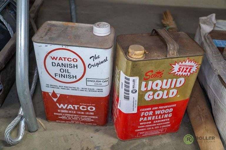 Gallon of Watco Oil Finish and Gallon of Scotts Liquid Gold Wood