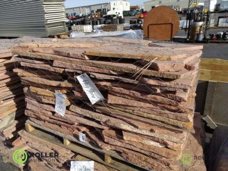 Pallet of Flagstone Landscape Rock Roller Auctions