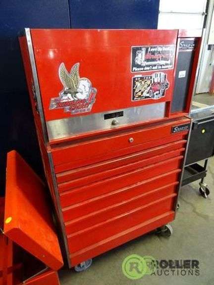 Snap On 6 Drawer Toolbox With 5 Drawer Top Box Roller Auctions Snap On 6 Drawer Toolbox With 5 Drawer Top Box Roller Auctions