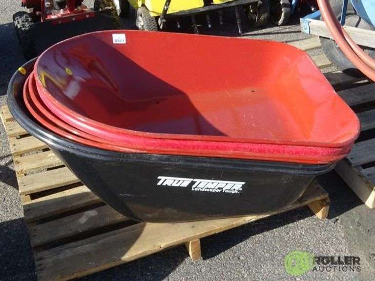 (6) Assorted True Temper Wheelbarrow Tubs Roller Auctions