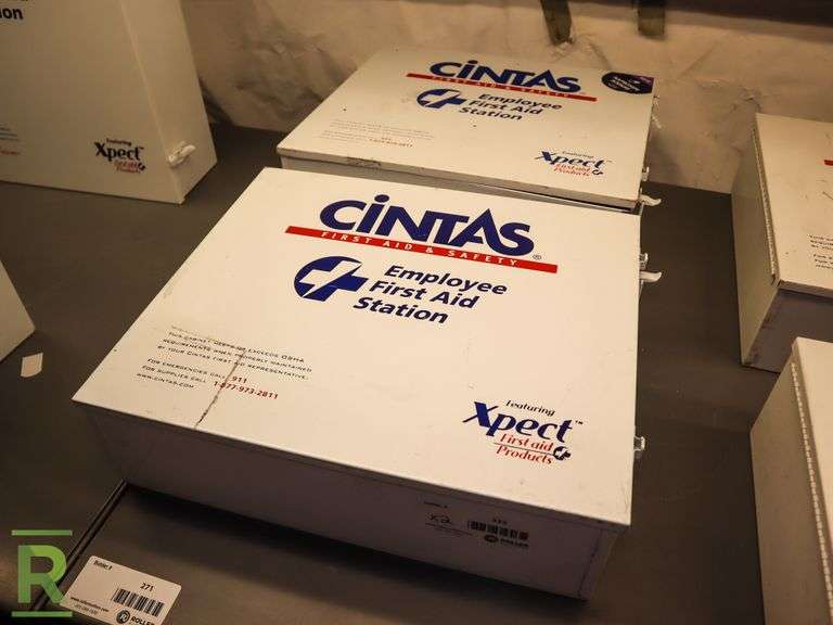 (2) Cintas Medium First Aid Kits Roller Auctions