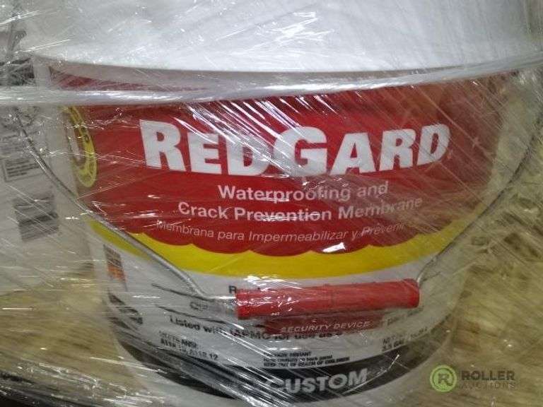 (4) 3.5Gallon Buckets of Redgard Water Proofing and Crack Prevention