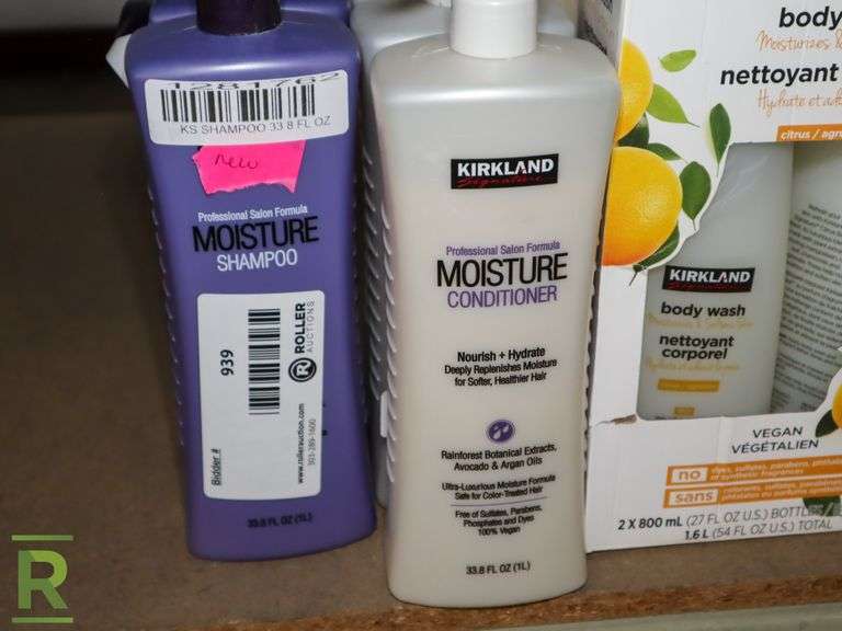 (2) Kirkland Shampoo (3) Kirkland Conditioner (2) 2 Pack Kirkland Body