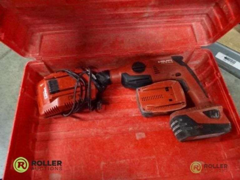 Hilti TE2A18 Hammer Drill With (2) Batteries, Charger and Case