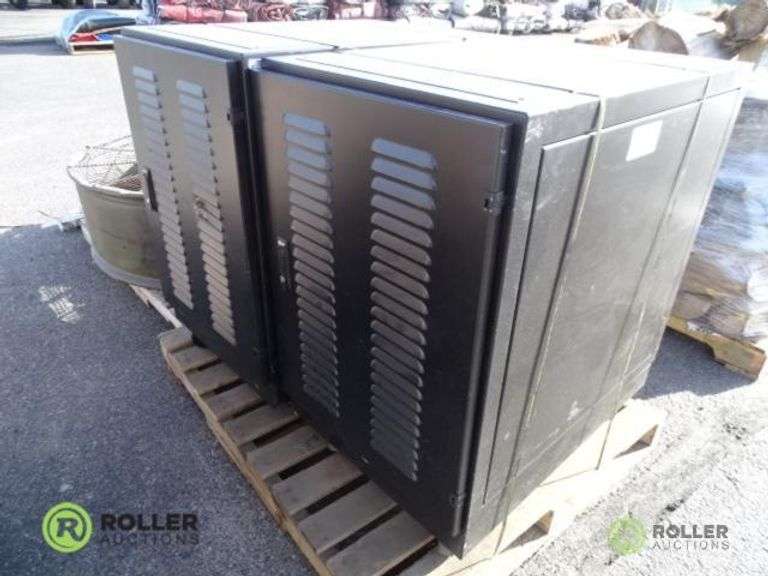 (2) Emcor Enclosures Electrical Boxes on Casters Roller Auctions