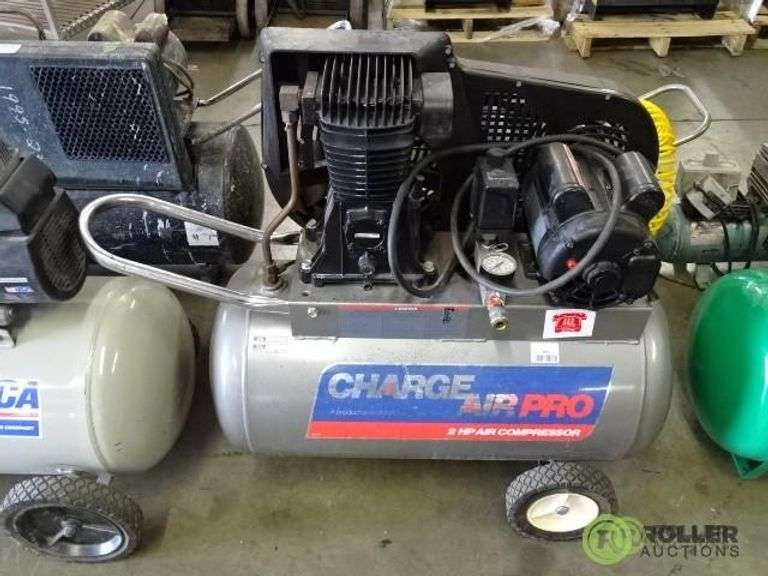 Charge Air Pro Portable Horizontal Air Compressor, 2Hp, 20Gallon