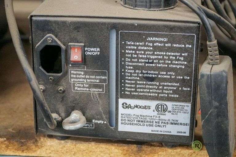 Spencer's FX8 Fog Machine Roller Auctions