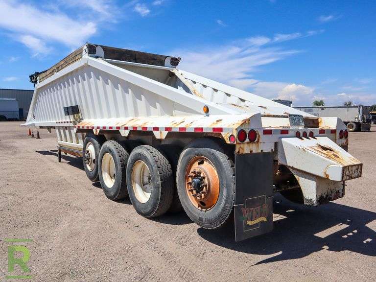 2015 CTSI BDT46 Quad Axle Belly Dump Trailer Roller Auctions