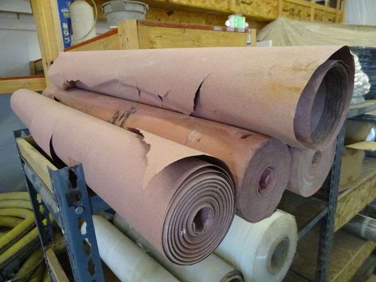 (4) Rolls of Paper Floor Protectant Roller Auctions