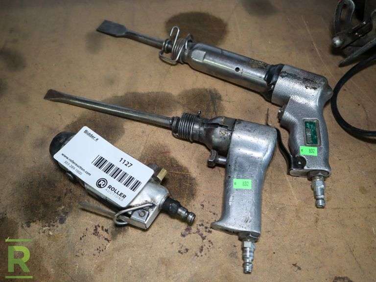 (2) Pneumatic Impact Drills and Pneumatic Rotary Tool Roller Auctions