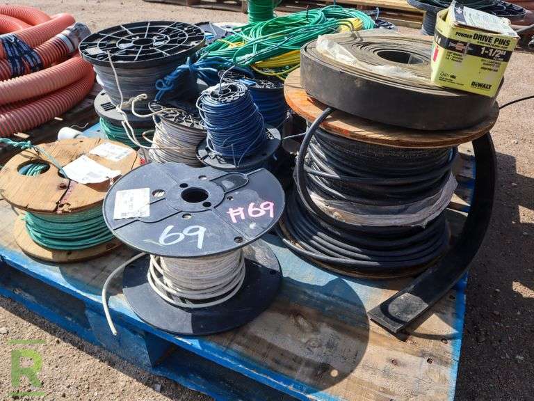 Pallet of Assorted Electrical Wire Roller Auctions