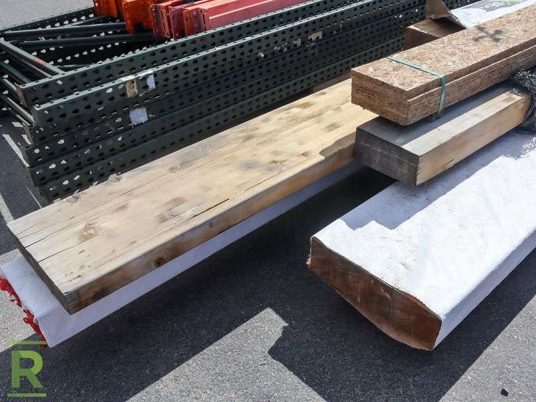 Pallet of GlueLaminate Structure Beams, Assorted Sizes and Lengths