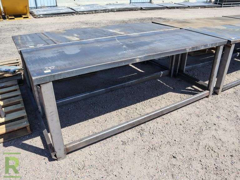 New Kit 30" x 90" Steel Work Bench, 10 Gauge Top Roller Auctions