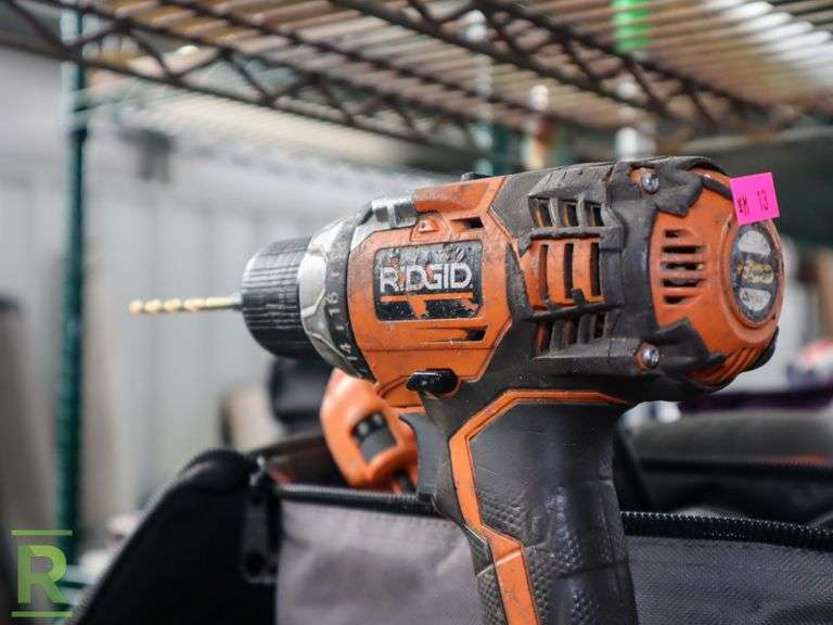 (5) Ridgid Power Tools, Saws, Sander and Drill Roller Auctions