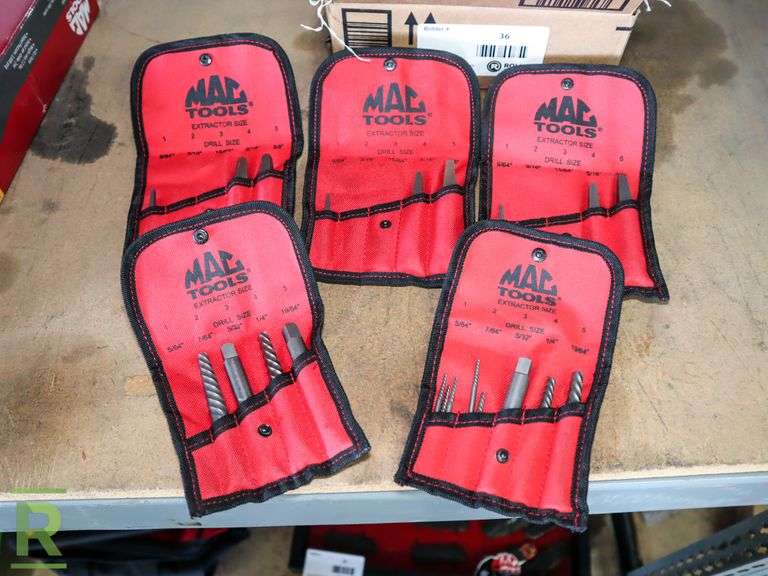 (5) Mac Tools Extractor Sets Roller Auctions