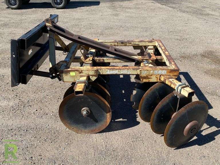 Land Pride DH1560 Disc Harrow Attachment, 3PT, With Skid Steer