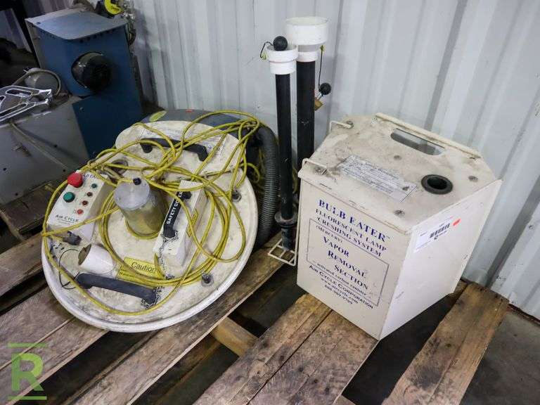Air Cyde Corp Bulb Eater Fluorescent Lamp Crushing System Roller Auctions