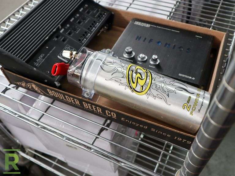 JL Audio and Hifonics Amplifiers and SQ Capacitor - Roller Auctions