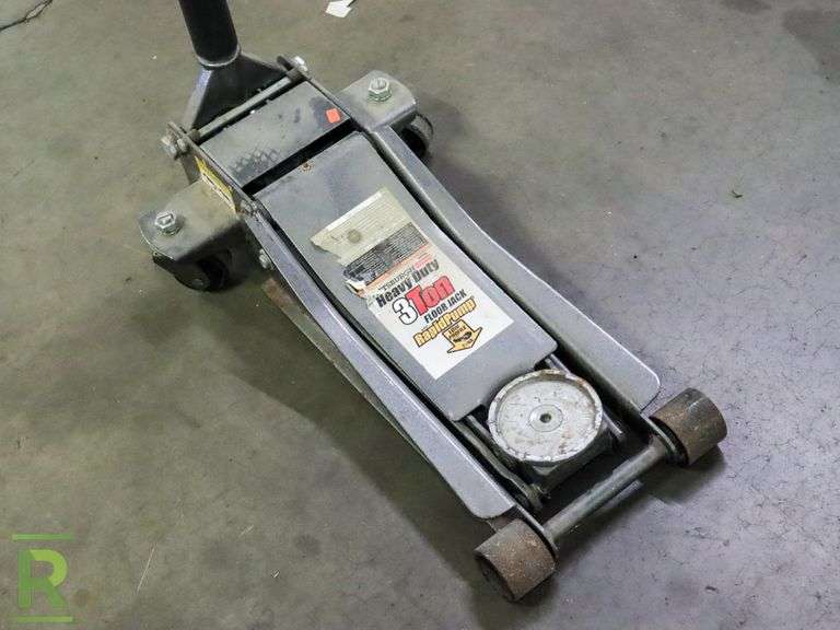 Pittsburgh Heavy Duty 3Ton Hydraulic Floor Jack, 21/2" Profile
